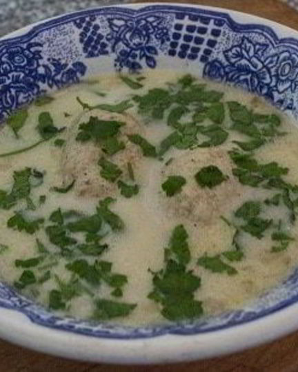 Рецепт сырного супа с рисом и куриными кнелями