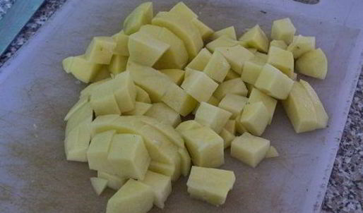 сырный суп с рисом и куриными кнелями