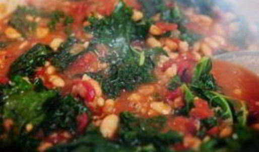 тосканский фасолевый суп с креветками