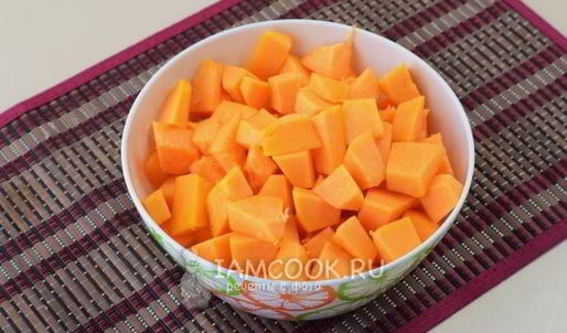 тыквенный суп с креветками