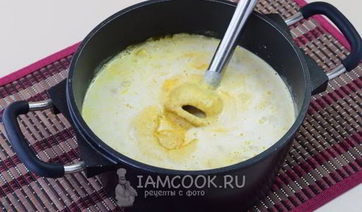 тыквенный суп с креветками