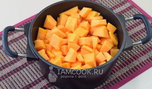 тыквенный суп с креветками