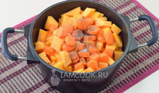 тыквенный суп с креветками