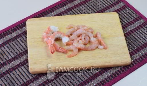 тыквенный суп с креветками