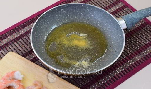 тыквенный суп с креветками