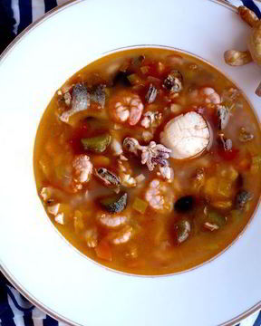 Средиземноморская уха с гриссини Жил отважный капитан