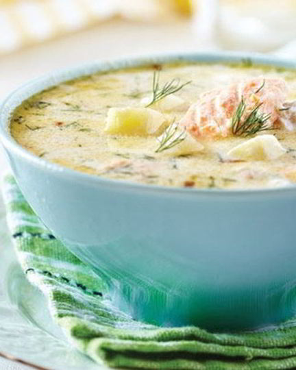 Рецепт ухи из лосося