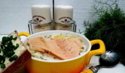 уха из семги со сливками