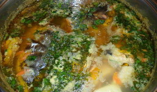 уха из трех видов рыбы