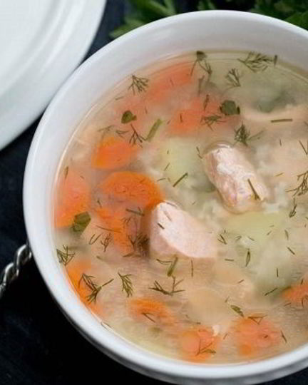 Рецепт ухи с семгой