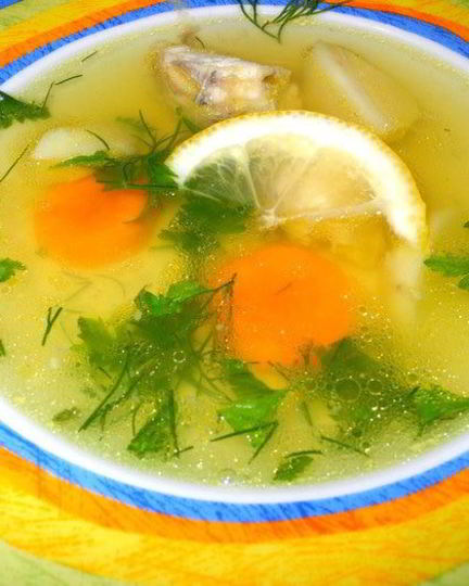 Рецепт ухи с шафраном из осетра