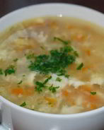 Уха со взбитым яйцом