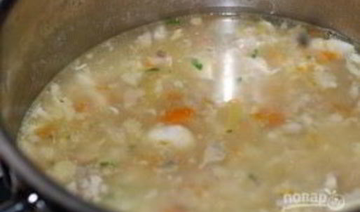 уха со взбитым яйцом