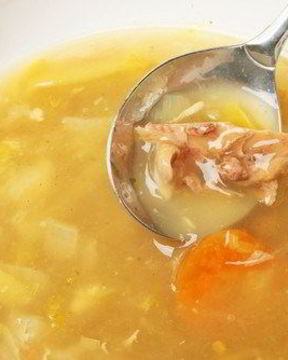 Украинский охотничий суп из куриных потрошков