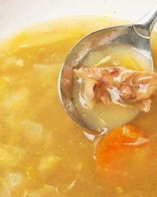 Украинский охотничий суп из куриных потрошков