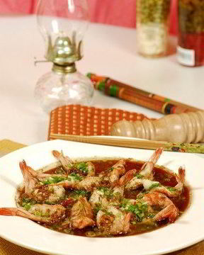 Японский суп из креветок