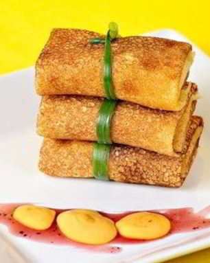 Блинчики, фаршированные мясом