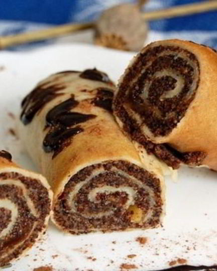 Рецепт блинчиков с маковой начинкой к чаю