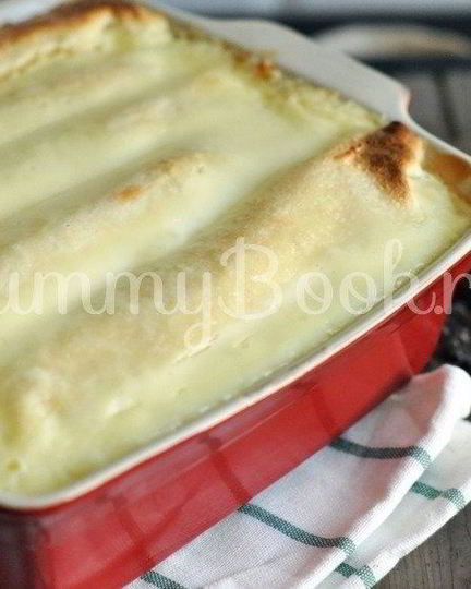 Рецепт блинчиков с творогом, запеченные в сметане