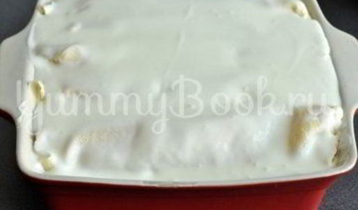 блинчики с творогом, запеченные в сметане