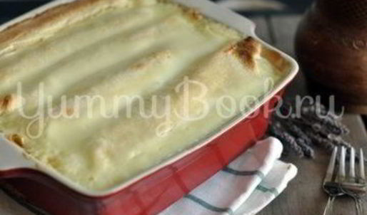 блинчики с творогом, запеченные в сметане