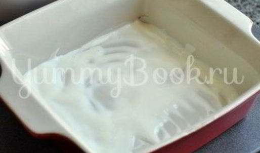 блинчики с творогом, запеченные в сметане