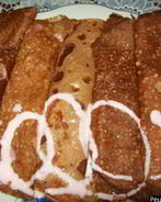 Блинчики с ягодным соусом