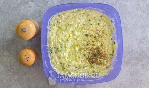 блины из кабачков с сыром и зеленью