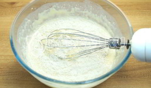 блины на молоке с творогом