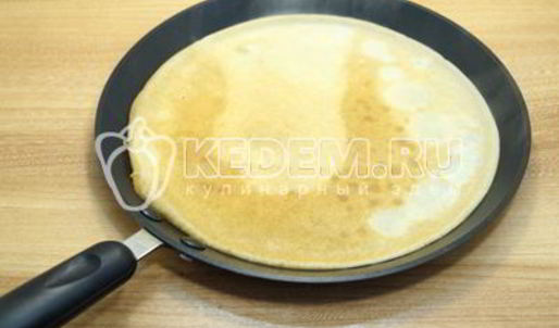блины на молоке с творогом