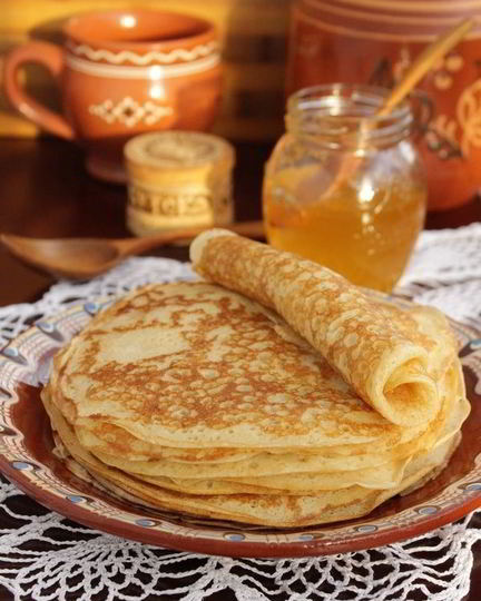 Рецепт блинов на топленом молоке