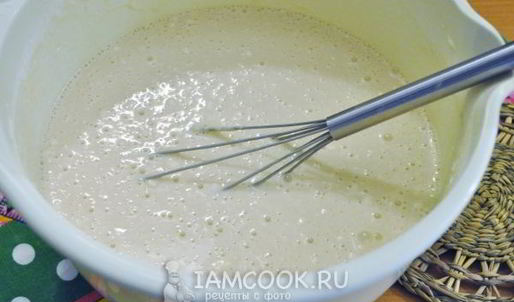 блины с куриной печенью и кабачком