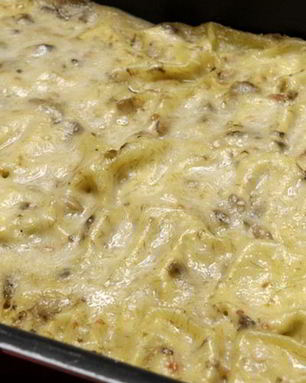 Блины с курицей и грибами