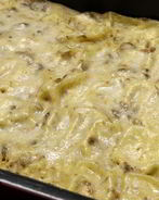 Блины с курицей и грибами