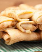 Блины с мясом и картошкой