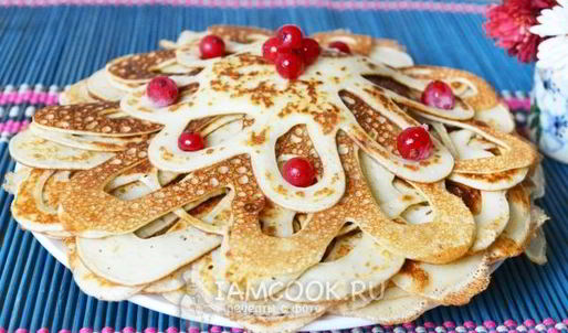 блины в бутылке