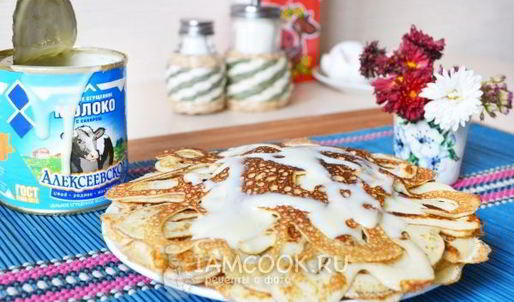 блины в бутылке