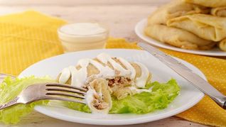 Блины с мясом