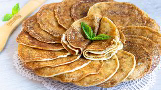 Блины с творогом