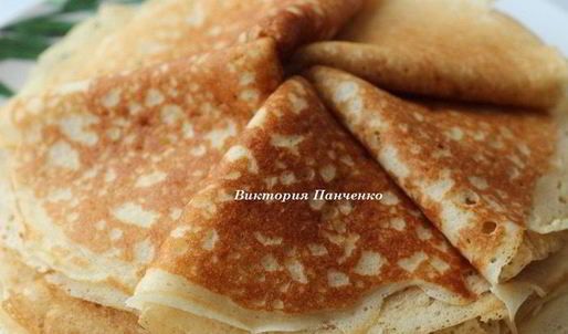 дрожжевые блины на топленом молоке