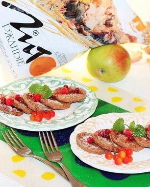 Молочные блинчики из ржаных отрубей