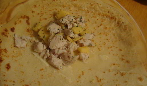 нежные куриные блинчики