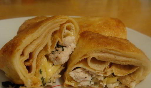 нежные куриные блинчики