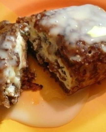 Рецепт шоколадных блинчиков с творогом