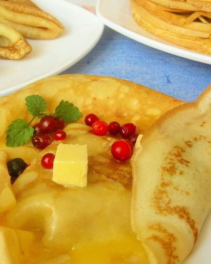 Рецепт сливочных блинчиков