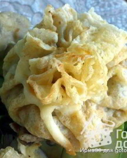 Рецепт сумки богача — блинов, фаршированных жульеном