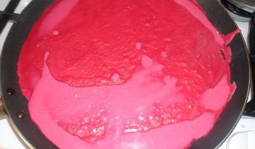 свекольные блины на ряженке