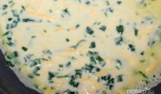 сырные блинчики с петрушкой