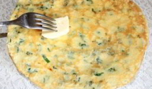 сырные блинчики с петрушкой