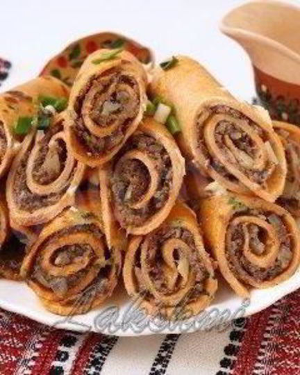 Рецепт томатных вкусных блинчиков